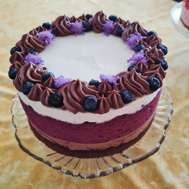 Borovnično-čokoladna torta